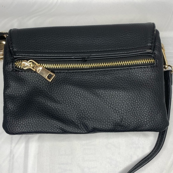Black cross body bag with gold detail - Picture 7 of 7